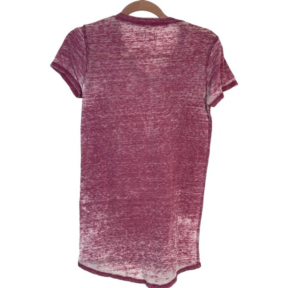 Harry potter short sleeve shirt platform 9 3/4 high low cotton pink small READ - Picture 2 of 7